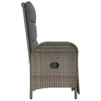 vidaXL Outdoor Reclining Chairs with Cushions