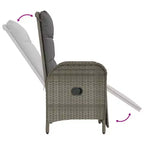 vidaXL Outdoor Reclining Chairs with Cushions