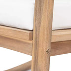 Christopher Knight Home Stphanie Sedia a dondolo moderna nordica da patio in legno di acacia con cuscini
