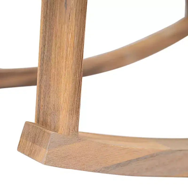 Christopher Knight Home Stphanie Sedia a dondolo moderna nordica da patio in legno di acacia con cuscini