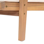 Christopher Knight Home Tiziana Patio Modern Nordic Acacia Wood Chair with Cushions (Set of 2)