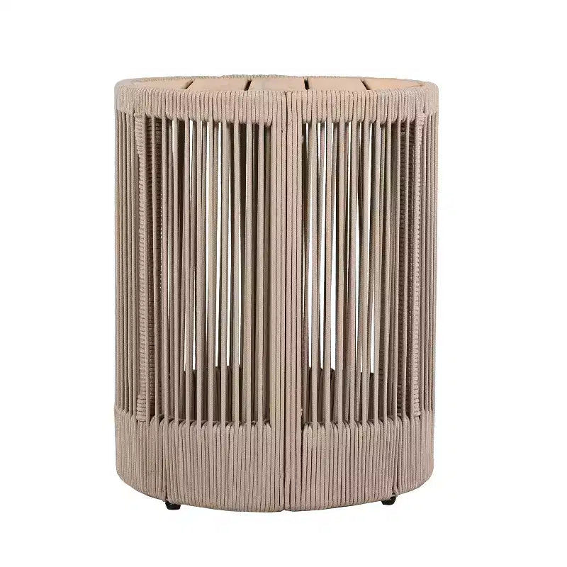 Christopher Knight Home Zorana Sedia Girevole Moderna da Esterno in Legno di Acacia e Corda