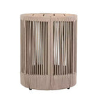 Christopher Knight Home Zorana Sedia Girevole Moderna da Esterno in Legno di Acacia e Corda