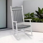 Karl Home | Sedia a dondolo classica in legno massello da patio