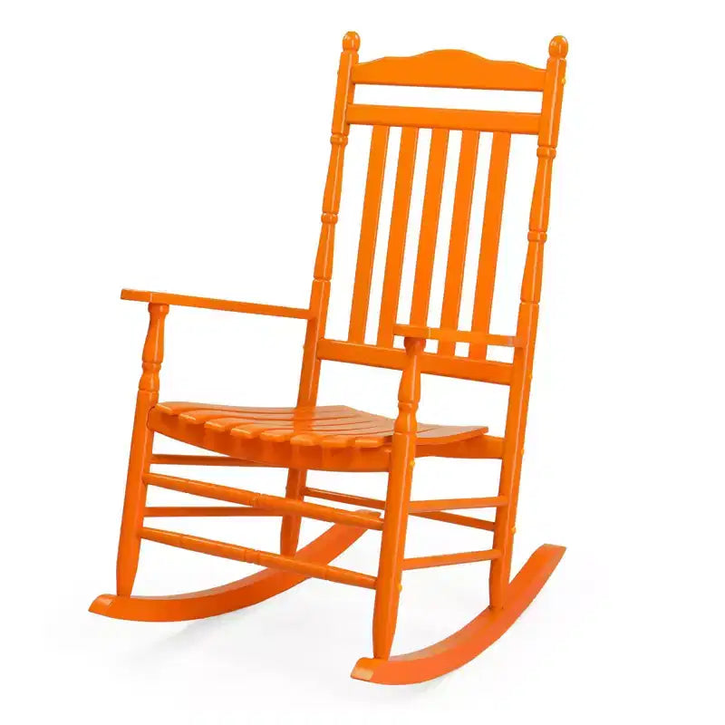 Karl Home | Sedia a dondolo classica in legno massello da patio