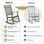 Karl Home | Solid Wood Patio Rocking Chair