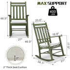 Karl Home | Solid Wood Patio Rocking Chair