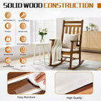 Karl Home | Solid Wood Patio Rocking Chair