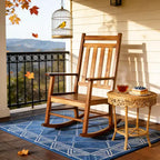 Karl Home | Solid Wood Patio Rocking Chair