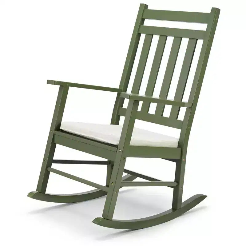 Karl Home | Sedia a dondolo da patio in legno massello