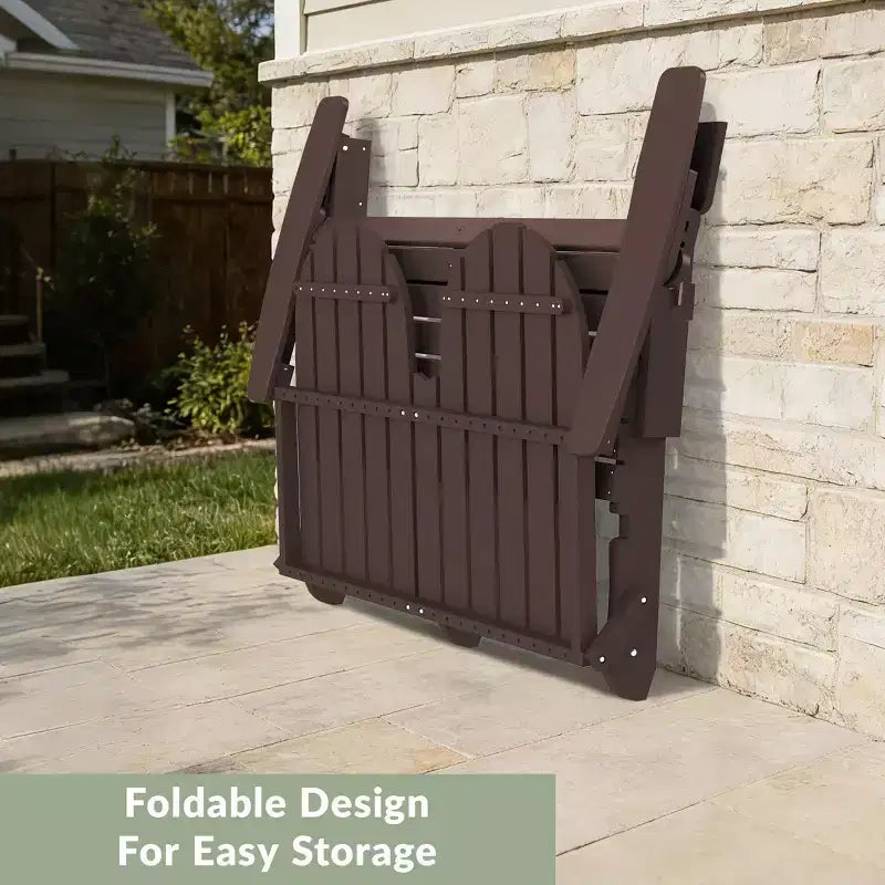WestinTrends Panca da Giardino Pieghevole Adirondack da Esterni St. Augustine 49 in HDPE