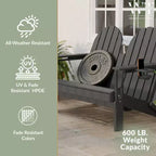 WestinTrends Panca da Giardino Pieghevole Adirondack da Esterni St. Augustine 49 in HDPE