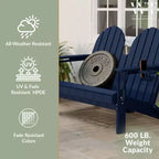 WestinTrends Panca da Giardino Pieghevole Adirondack da Esterni St. Augustine 49 in HDPE