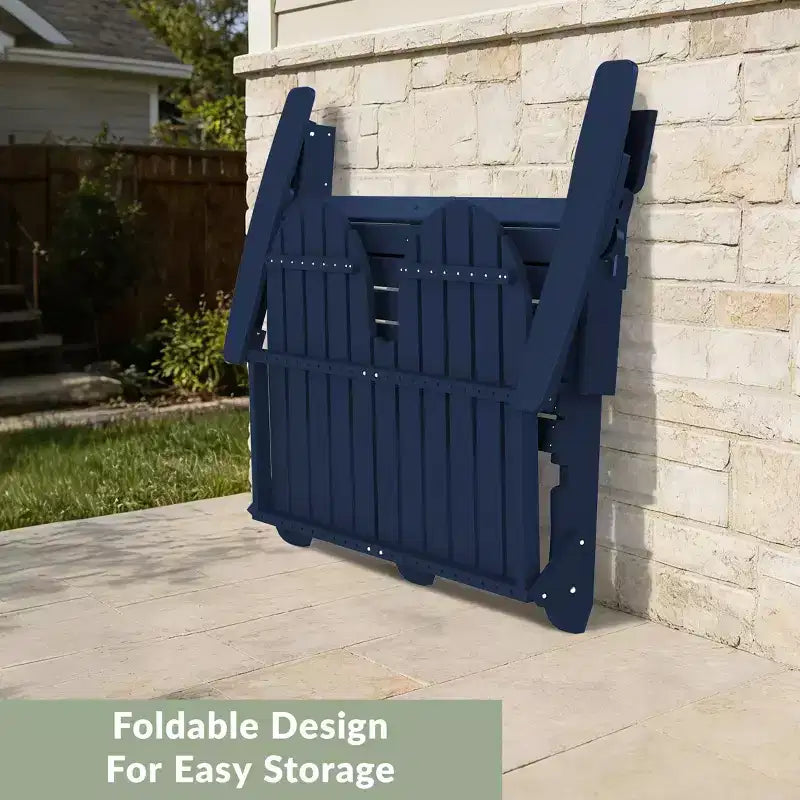 WestinTrends Panca da Giardino Pieghevole Adirondack da Esterni St. Augustine 49 in HDPE