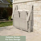 WestinTrends Panca da Giardino Pieghevole Adirondack da Esterni St. Augustine 49 in HDPE