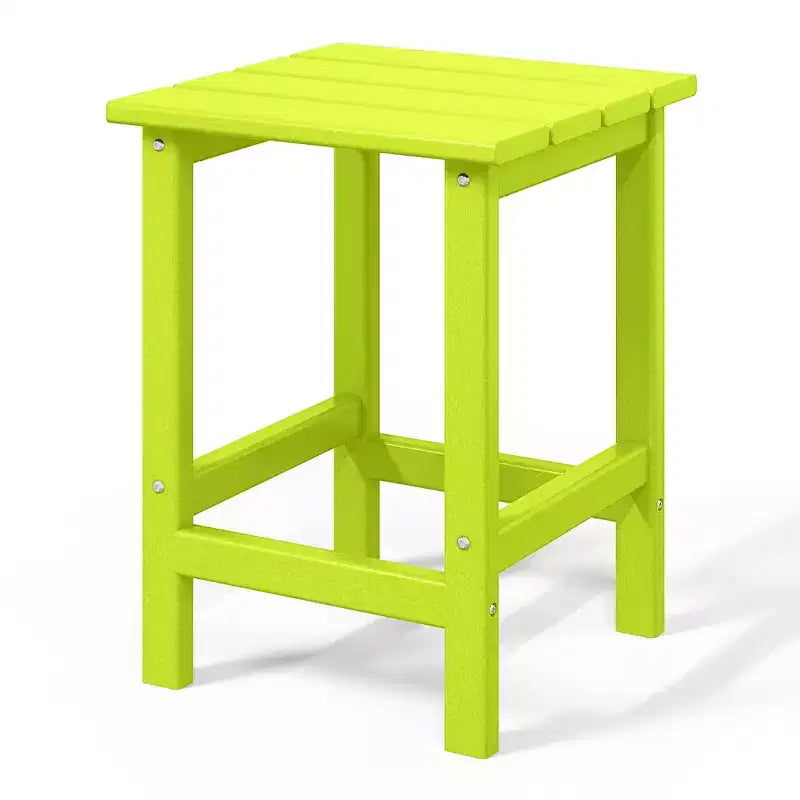 WestinTrends Highland 5-Piece Adirondack Chair with Folding Ottoman and Table Set, Lime