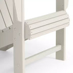 WestinTrends Highland Set Sedia Adirondack a 5 Pezzi con Pouf Pieghevole e Tavolo, Sabbia