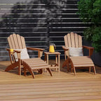 WestinTrends Highland Set di Sedie Adirondack da 5 pezzi, Teak