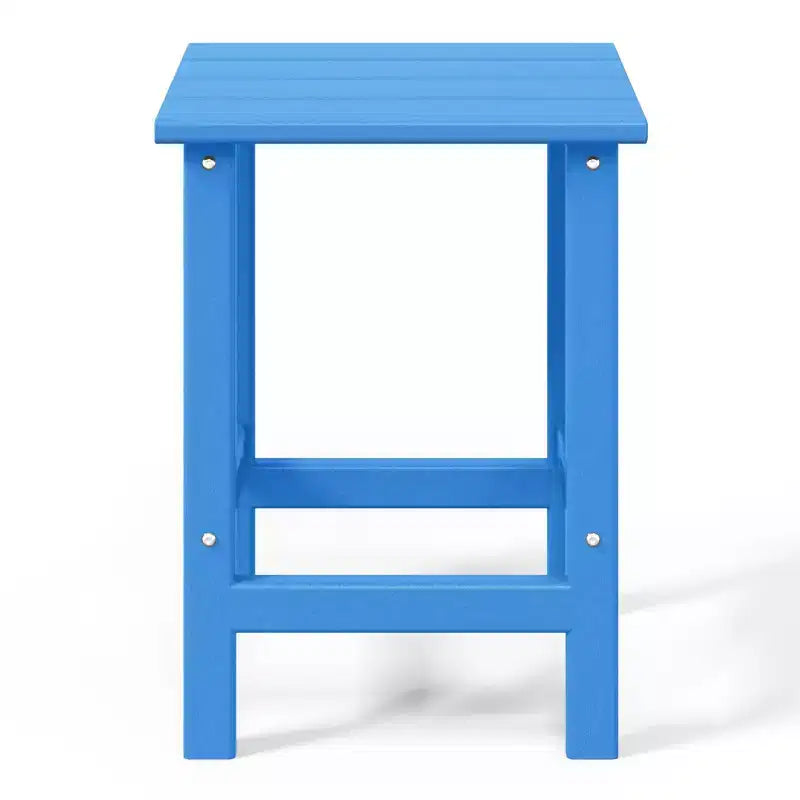 WestinTrends Highland Set di 3 Poltrone da Giardino Adirondack in HDPE da Esterno con Portabicchiere e Tavolino, Blu Pacifico