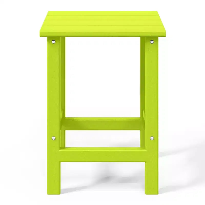 WestinTrends Highland Set da 3 Pezzi da Esterno Patio in HDPE, Sedia Adirondack con Portabicchieri e Tavolino, Lime