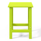 WestinTrends Highland Set da 3 Pezzi da Esterno Patio in HDPE, Sedia Adirondack con Portabicchieri e Tavolino, Lime