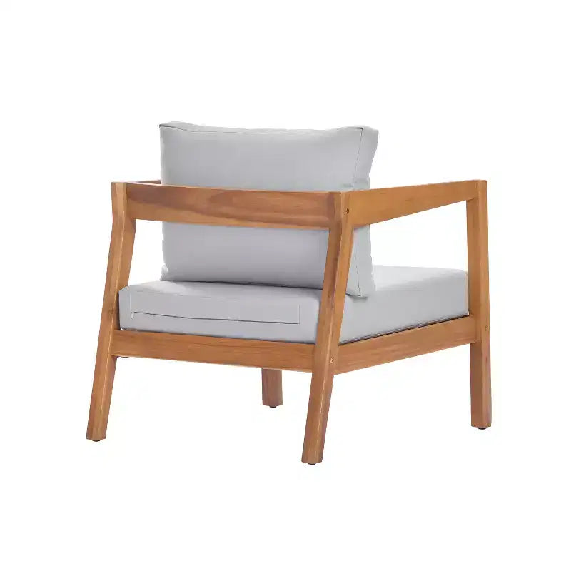 Christopher Knight Home Kittisak, sedie a sdraio imbottite in legno di acacia stile rustico con cuscino (set da 2)
