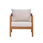 Christopher Knight Home Kittisak, sedie a sdraio imbottite in legno di acacia stile rustico con cuscino (set da 2)