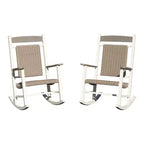 Clihome Outdoor Rocking Chairs Set of 2