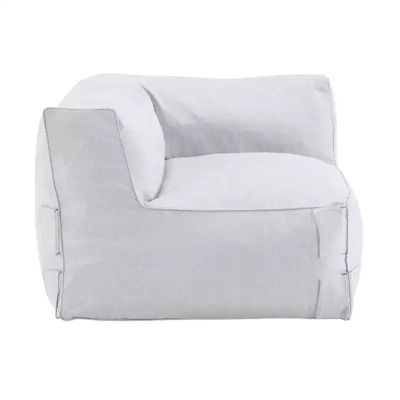 Christopher Knight Home Graziella Divano angolare moderno da giardino con pouf in olefin (set di 2)