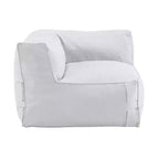 Christopher Knight Home Graziella Divano angolare moderno da giardino con pouf in olefin (set di 2)