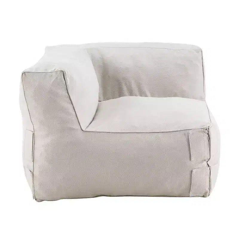 Christopher Knight Home Graziella Divano angolare moderno da giardino con pouf in olefin (set di 2)