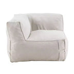 Christopher Knight Home Graziella Divano angolare moderno da giardino con pouf in olefin (set di 2)
