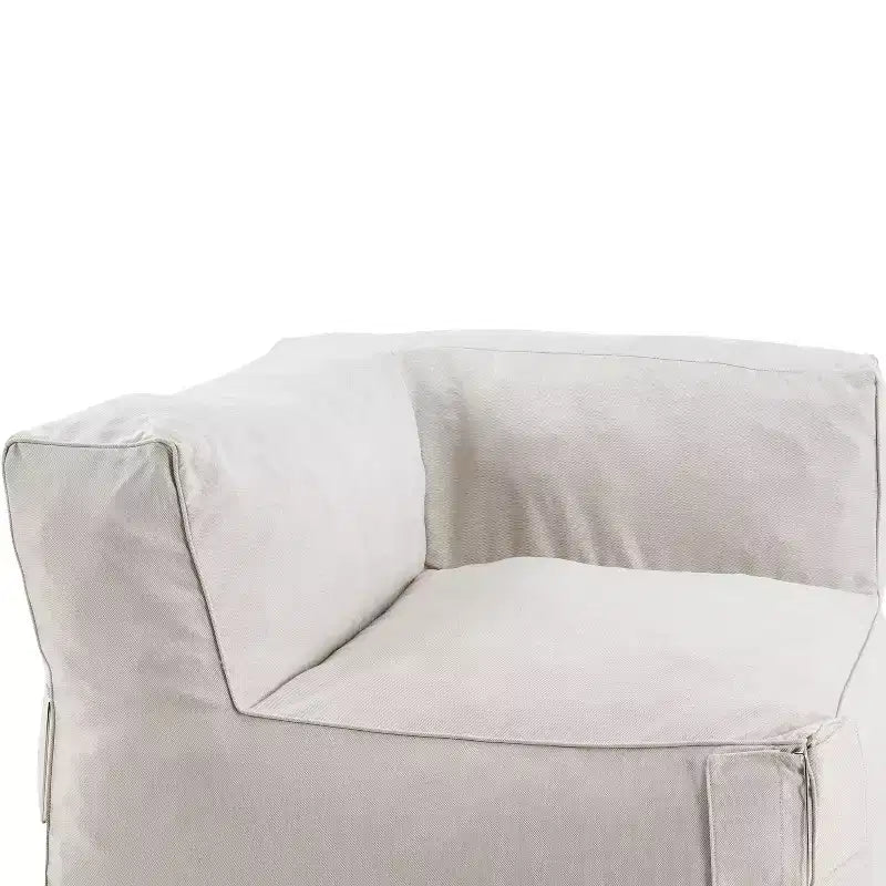 Christopher Knight Home Graziella Divano angolare moderno da giardino con pouf in olefin (set di 2)