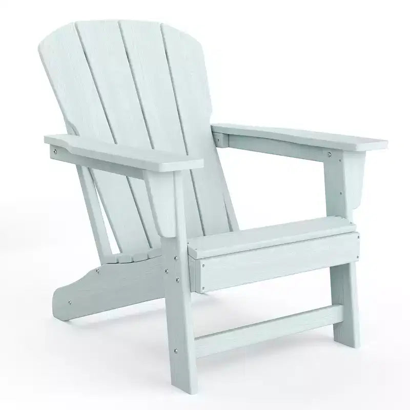 Sedia Adirondack Moderna Oversize in Plastica, Sedia da Giardino Ergonomica Resistente alle Intemperie Impilabile per Patio Esterno, Cortile, Giardino, Prato, Bordo Piscina, Spiaggia