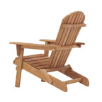 Outdoor Adirondack Chairs Set of 2, Folding Wooden Adirondack Chairs, All-Weather Wood Patio Chairs for Backyard, Poolside, or Garden-Panipeachy