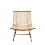 ModernLuxe Outdoor Rocking Chair, Weather-Resistant PE Rattan Patio Rocker with Sturdy Metal Frame, Ergonomic Curved Lounge Chair, Beige