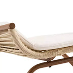 ModernLuxe Sedia a Dondolo da Esterno con Schienale ad Arco Alto e Cuscino, Dondolo da Patio in Rattan PE, Sedia a Sdraio Moderna in Vimini