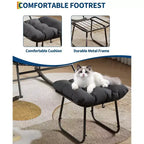 Sedia a dondolo Papasan da esterno in rattan con poggiapiedi, poltrona reclinabile e poggiapiedi da patio di grandi dimensioni, dondolo a uovo con struttura in metallo per balcone, cortile, portico, camera da letto