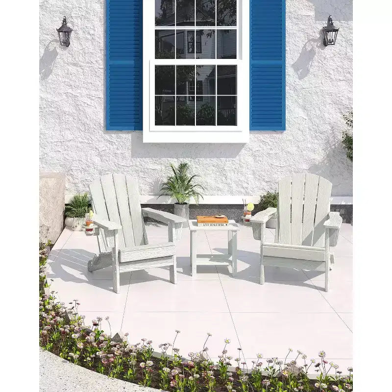 Folding Adirondack Chairs Patio Chairs Set Outdoor Adirondack Chair Weather Resistant Chair for Patio,Outside,Deck,Campfire Chairs