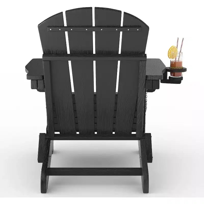 Folding Adirondack Chairs Patio Chairs Set Outdoor Adirondack Chair Weather Resistant Chair for Patio,Outside,Deck,Campfire Chairs