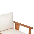 Christopher Knight Home Chalida Sedia da club moderna da esterno in legno di acacia con cuscino