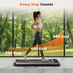JIONJOY Compact Armless Treadmill: Quiet Under-Desk Walker for Small Spaces, Slim & Portable - Ideal for Home Office & Apartment Fitness