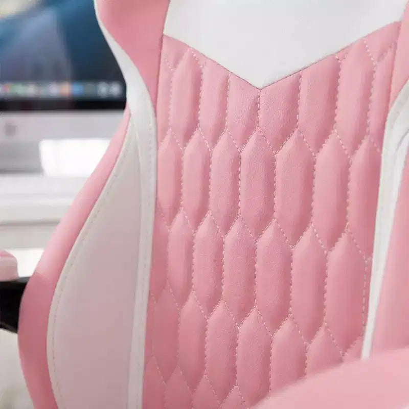 Sedia Gaming LauKingdom con Poggiapiedi, Sedia Gamer Ergonomica con Schienale Alto, Poggiatesta e Supporto Lombare Regolabili, Stile Racing in Pelle PU per Ufficio e Casa