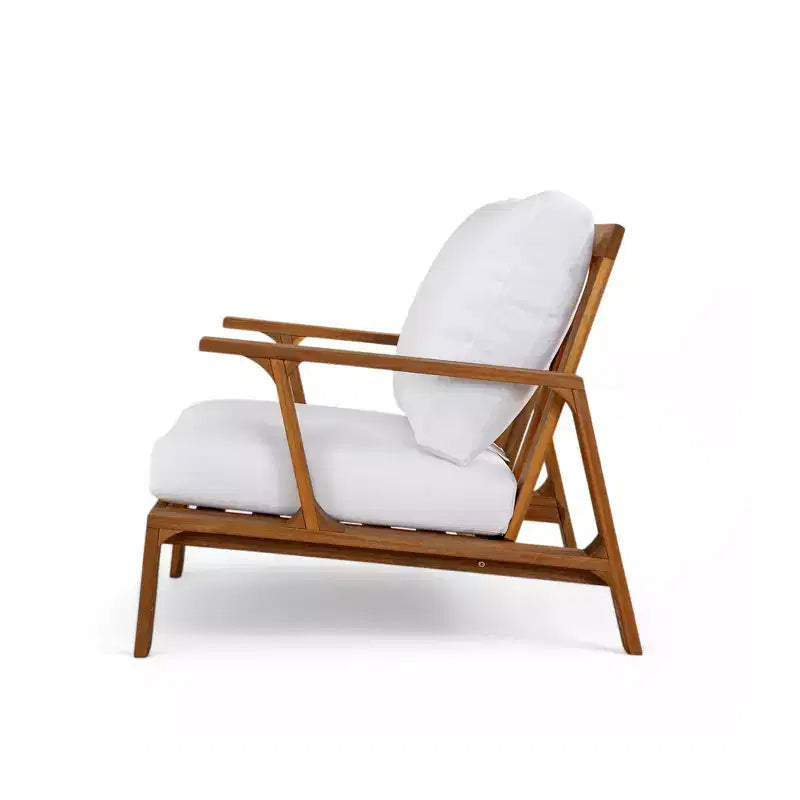 Patio Accent Chair 27.6 Wood Chair Outdoor Lounge Chair for Patios,Gardens