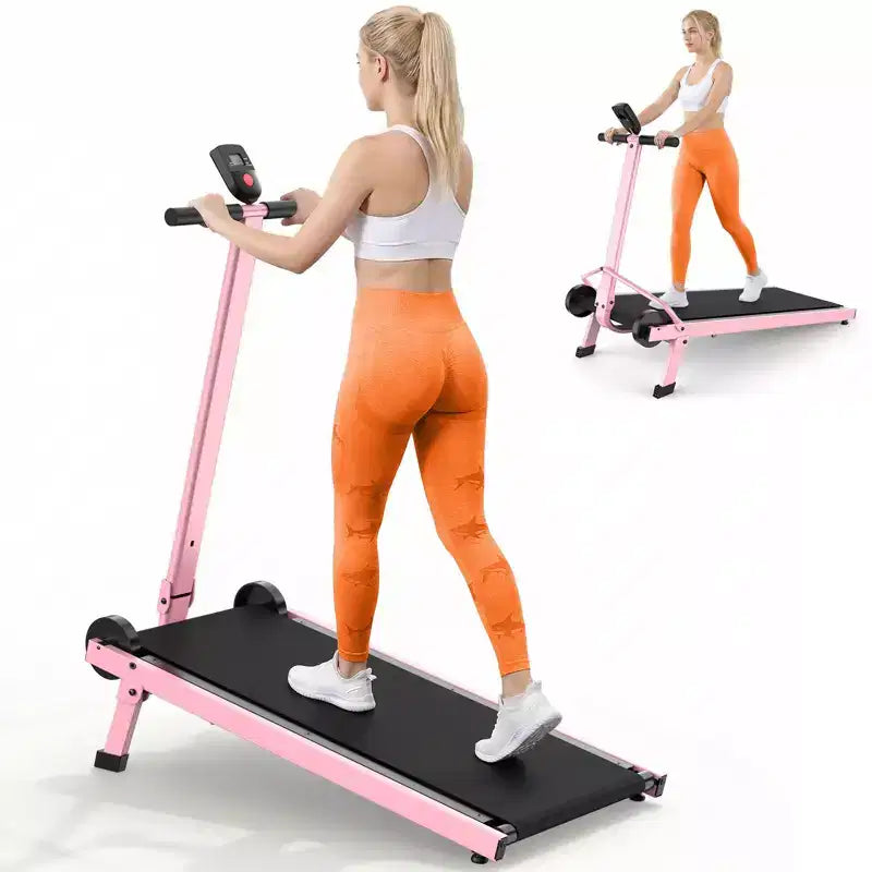 Tapis Roulant Sailvan Walking Pad, Tapis Roulant Manuale Pieghevole con Manubrio Inclinabile, Tapis Roulant Compatto per Fitness da Casa Capacità 227 kg