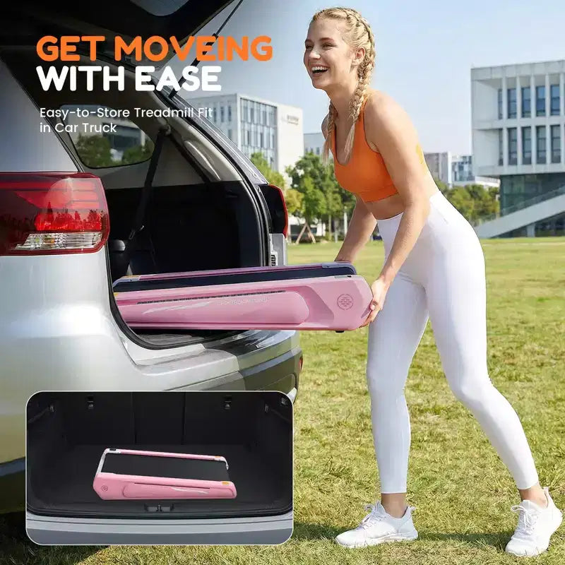 Tapis roulant Sailvan Walking Pad, tapis da camminata leggero con inclinazione, tapis roulant compatto capacità 136 kg