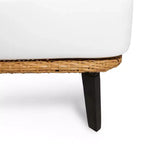 Outdoor Accent Chair Patio Club Chair Rattan Armchair with Weather-resistant Cushions, Brown - ModernLuxe