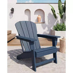 Modern Adirondack Chair, 380 LB Capacity, Oversize Ergonomic Deck Chair, Weather Resistant Stackable Patio Furniture for Backyard Garden Lawn Beach