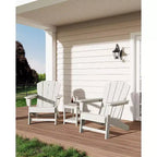 Modern Adirondack Chair, 380 LB Capacity, Oversize Ergonomic Deck Chair, Weather Resistant Stackable Patio Furniture for Backyard Garden Lawn Beach