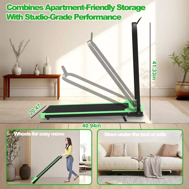 GDFStudio Vella Tapis Roulant Pieghevole 2.0HP con Inclinazione e Pedana Vibrante